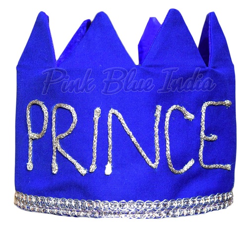 Royal Blue Little Prince Crown